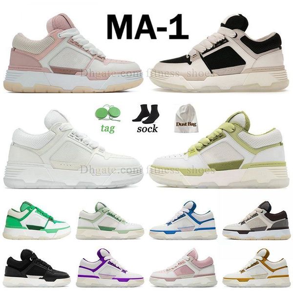 MA 1 2Mint Green Tennis Herren Womens Casual Shoes Sneaker rot brauner Designerin Frau Luxus Creme Schwarz Ma2 Ma1 Amirir Zapato Dhgate.com Plate-Forme Tenis Beige Trainer