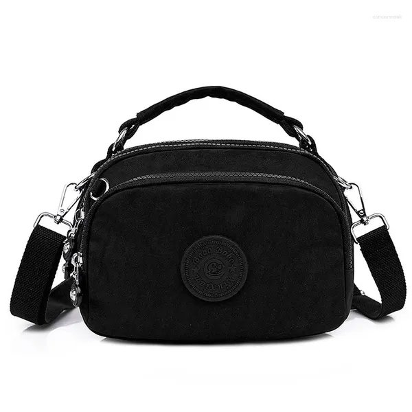 Umhängetaschen Frauen Bag Mode reine Farbe Freizeit Tasche Strand Leinwand Handtasche Zipper Messenger Crossbody Damen 2024