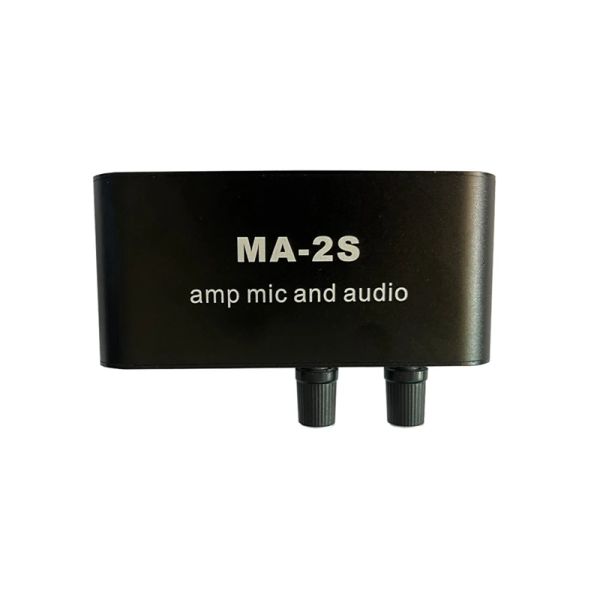 Mikrofone 6,5 mm dynamisches Mikrofon 3,5 mm Kondensator Mikrofonkopfhörerverstärker Audiovorverstärker Mischplatte MA2s