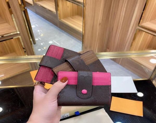 Luxury Mini Wallet Bag Designers do titular do cartão Classic Womens Credit Totols Leather Slim Wallet Mens 3 Colorias Pesperes4427574