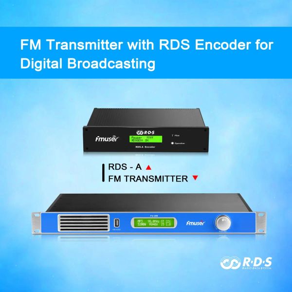 Radio -FMUSer FU200A 200W FM Radio Broadcast Transmitter+RDS Encoder