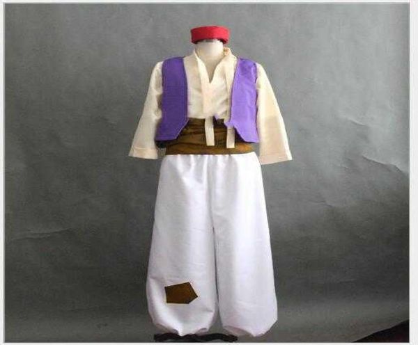 Costume personalizado do príncipe Aladdin Lamp Prince Aladdin para adultos da festa de dança do homem de dança
