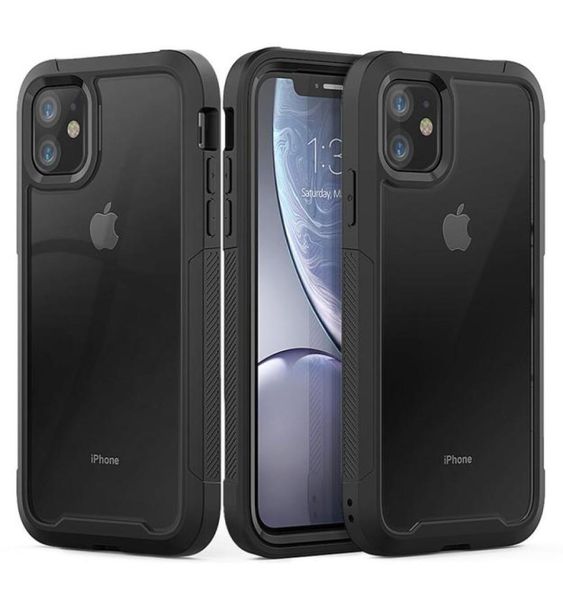 Для iPhone 12 11 XR XS Max 8 7 Plus Shock -Resept Domprid Armor Phone Case для iPhone 11pro Max 6s плюс жесткий компьютер TPU 2 In1 Full Cover4069772