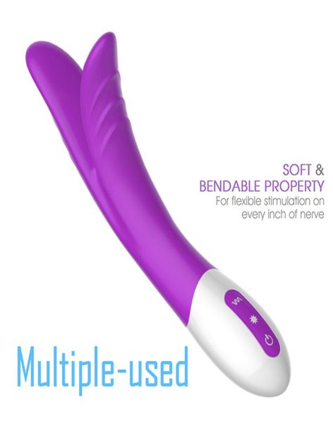 Potenti forti vibratori Silicone Waterproof MultiSpeed GSPOT ANAL Nipple Vibrator Products Sex Toys per donne6182466