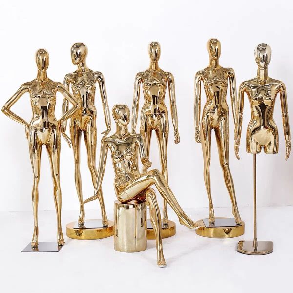 New Golden Mannequin Slim Women Model Full Body per Display LL