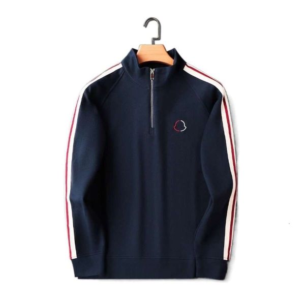 Mode New Side Stripe Casual Sports Pullover Set für Herren Frühlings- und Herbst -Strick -Herrenhosen zweiteiliger Set