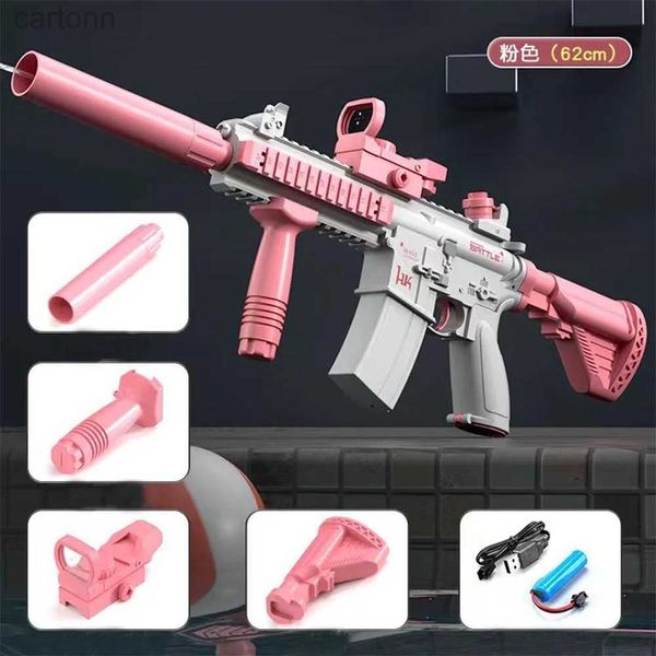 Gun Toys Electric M4I6 Water Gun Girls Toy Summer Games Joga com crianças meninos 240408