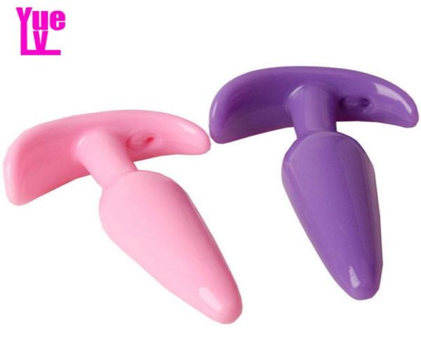 Yuelv unissex silicone plug brinquedos de bujão de bujão de plug jelly real sentimento de vibrador gspot massageador de brinquedos sexuais adultos para mulheres masturbadas S5807909