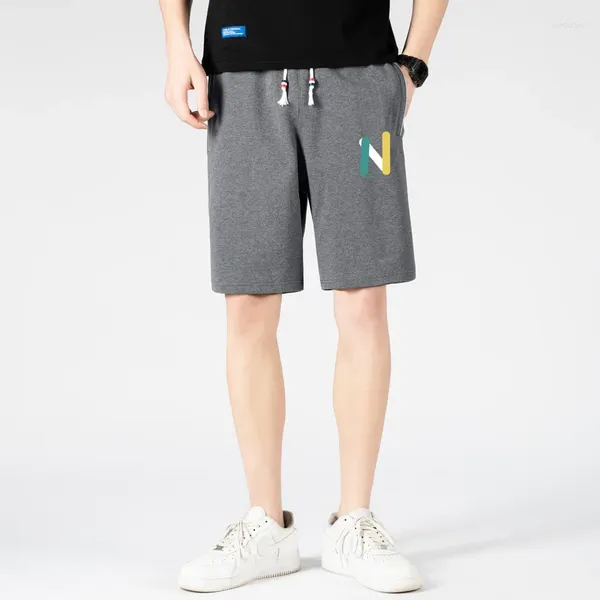 Shorts masculinos verão casual praia respirável confortável fitness basquete