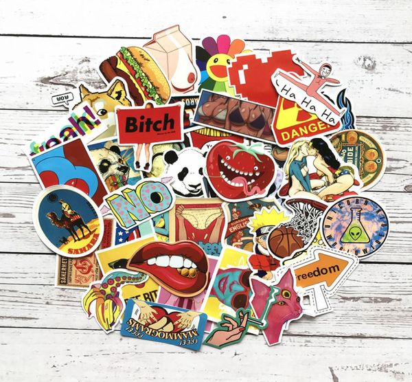 100pcs Lot Jdm Decal Sexy coole Aufkleber für Graffiti -Autoabdeckungen Skateboard -Snowboard -Motorrad -Fahrrad -Bike -Laptop -Auto -Styling -Accessorie4043487