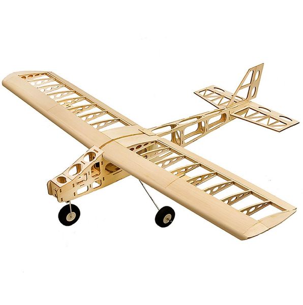 T2501 EP -Training RC Flugzeug Balsa Holz 13m Flügelspanner Doppeldecker RC Flugzeugkit RC Flugzeug für Kinder Y2004132452579