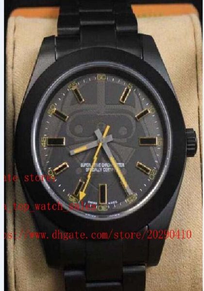 Super versão 2 estilo 40mm Dial de jateamento de areia 116400 Safira de alta qualidade Asia 2813 MECÂNICA AUTOMÁTICO MODA MONS Relógios1664985