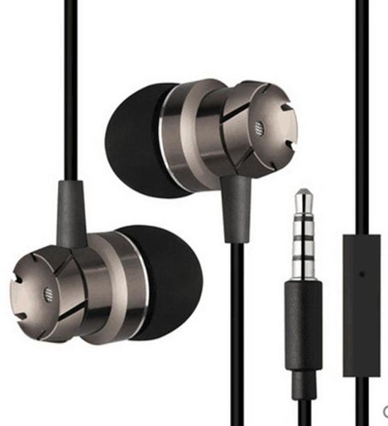 Universal Sports Metal Subwoofer Wired Computer MP3 Player Musik Inar Handy Headphones Earphone Headset 29743782646