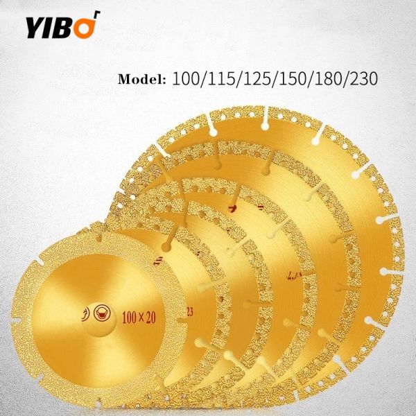 Zaagbladen Vacuum Bused Diamond Waw Blade для стального металлического каменного чугуна -арматурка Алюминий All Aplece Demolition Cutting Disc