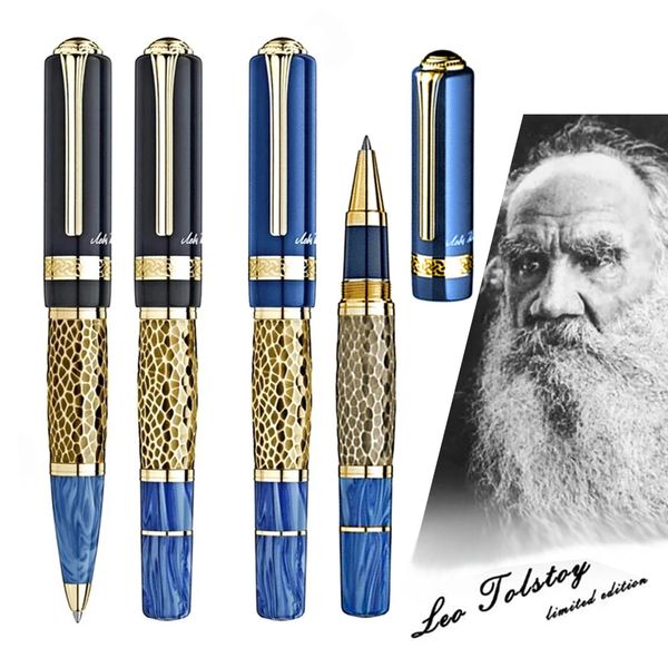 M Ballpond Pen Writer Edition Leo Tolstoi Signature Luxury Stationery com design em relevo 240401