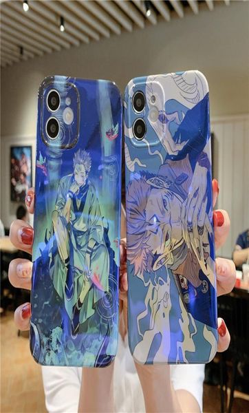 Jujutsu Kaisen Anime Itadori Yuji Ryomen Sukuna Phone Case для iPhone 13 12 Pro 11 XS Max XR 7 8 Plus SE2 Bluray Soft Cover2303448