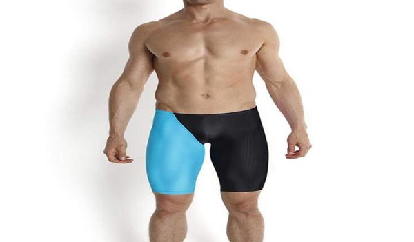 New Swimming Beach Trunks Shorts Homem Men Sexy Swimwear Professional Jammers Racing Racing Competitive Swimsuit Beachwear Suitle T2006121446319