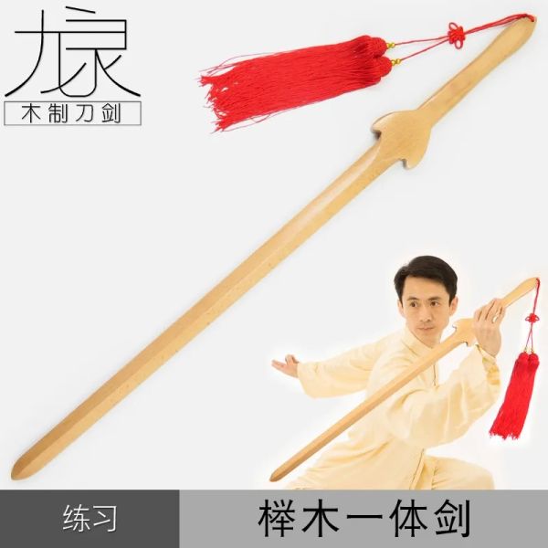 Schroevendraaiers Swords de madeira de madeira esgrima de madeira espada de madeira Cos de anime e teion performance props artes marciais não cort Swords Taichi