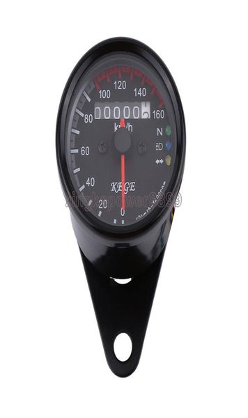 Светодиодный мотоцикл цифровой подсветка одометр Speedometer Speedometer Cafe Racer6231903