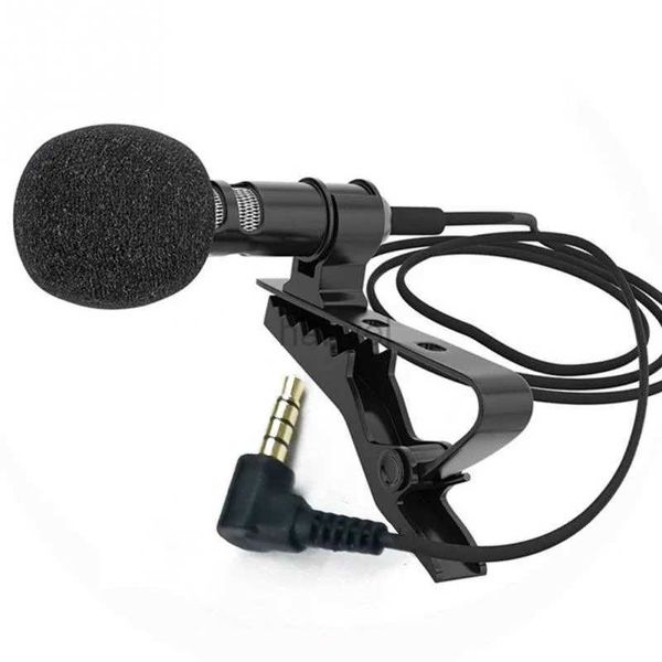 Cep Telefonu için Mikrofonlar Konferans 1.5m/3m braket klips Vokal Ses Yakası Mikrofon 3,5 mm Mikrofon Klip
