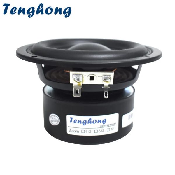 Subwoofer Tenghong 1pcs Subwoofer Динамик 4 -дюймовый блок 4 Ом 8 Ом 40 Вт Audio Multimedia Disceer Deep Bass Mourtipeaker большой магнитный DIY