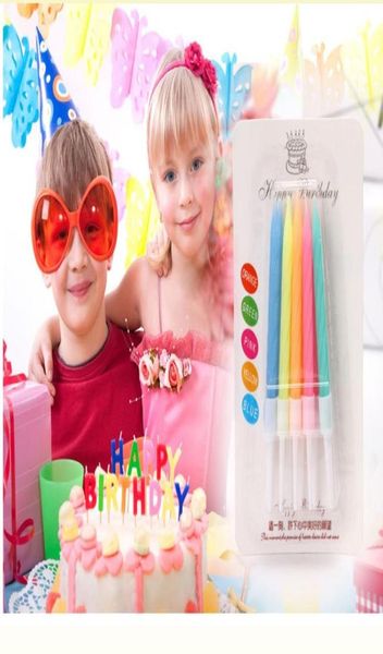 10 pcsset magische Kerzen, die lustige Geburtstagskerzenparty Backen DIY -Geburtstagstorte Decors Whole4993829