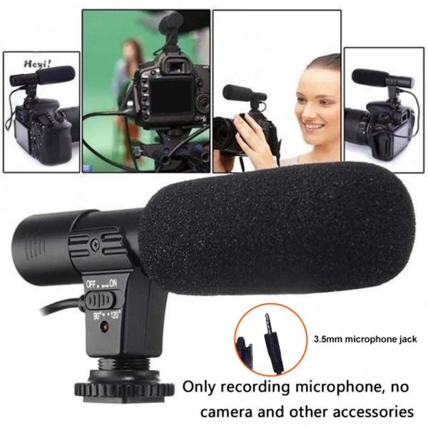 Микрофоны записывают микрофон Mic Stereo Condenser для DSLR Camera PC PC Phone Phone