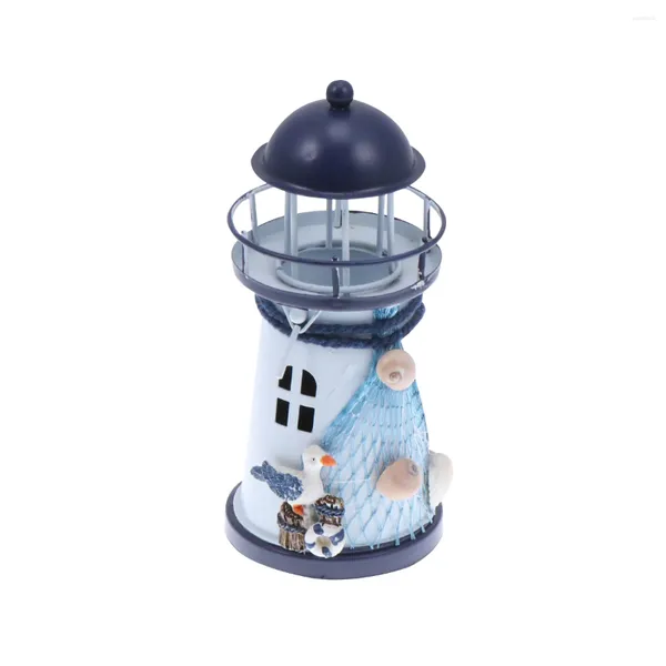 Kerzenhalter nautische Leuchtturm Desktop Decor Cup Creative Halter Dekorationen Seaside