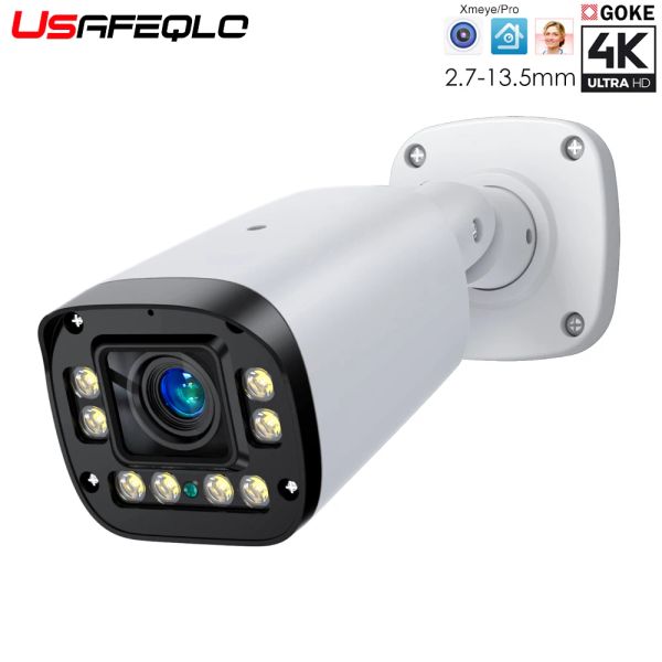 Câmeras 8mp 5mp 4mp 5x Zoom Audio Poe IP Câmera IP Street Outdoor Surveillance Camera Bullet Video Videcam CCTV IR LEDS P2P DC 12V/ 48V Poe