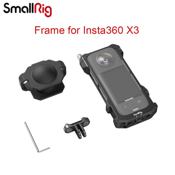 Accessoires SmallRig Protective Frame Cage für Insta360 x3 Sport Panoramic Action Camera Accessoire Kaltschuhe 1/4 