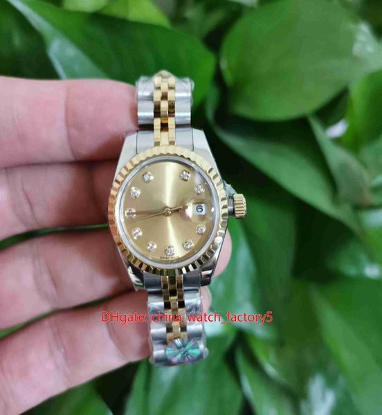 Articoli di qualità WF Maker Ladies 28mm DateJust President 18K Gold Steel Cal2671 Movement Automatic Women039S Watch Wat2038357