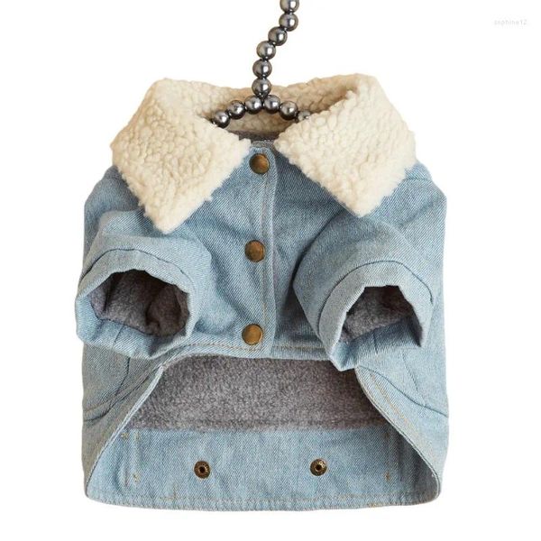 Abbigliamento per cani vestiti invernali jeans giacca cucciolo gatto cucciolo Yorkshire pomeraniano maltese bicchia bichon schnauzer pug abbigliamento vestito da pet cappo