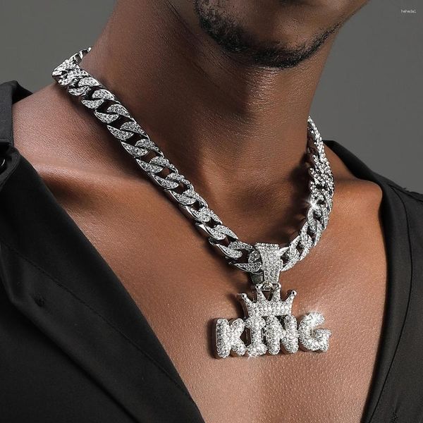 Colares pendentes que vendem Crown King Chain Hip Hop