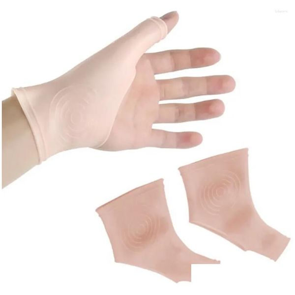 Supporto da polso 1PAIR per la tendinite della reumate remotistica sinistra destra protezione pollice pollice gel gel di consegna di caduta sport all'aperto