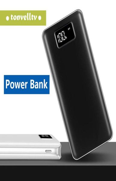 Новый банк Power Bank 30000MAH для Xiaomi Mi 2 USB Powerbank Powerbank Portable Charger Внешнее аккумулятор для iPhone Samsung Huawei2679895