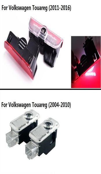 2pcs LED -Türwarn Laser Laser Logo Projektor Willkommenslampe für VW New Touareg 20112017 Old Touareg 2004 20108265976