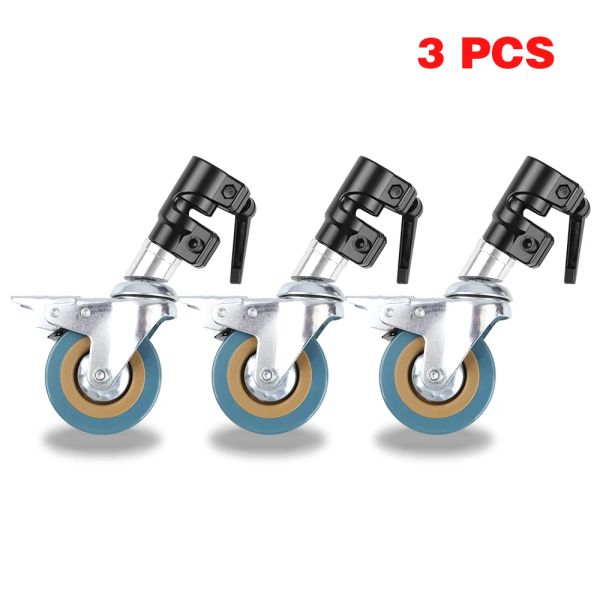 Tripods Professional Pro 3 Tekerlekler Çok Fonksiyonlu Fotoğraf Stüdyosu Ağır Aydınlatma Century C Stand Özel Tekerlek Fotoğraf Aksesuarları