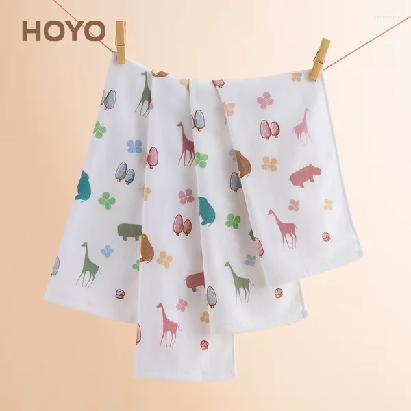 Полотенце японское hoyo ткань бегемота 2 упаковка чистого хлопка детское домашнее умывание лица мягкая абсорбирующая маленькая