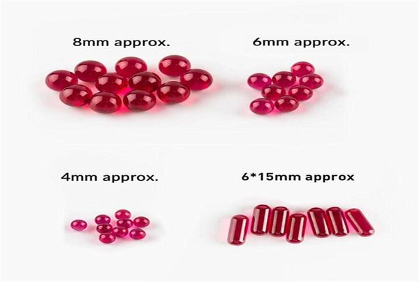 DHL 4mm 6mm 8mm 615mm Ruby Terp Pearl Ball fumando pílula de pílula giratória de inserção para quartzo banger unha plataforma 4892033