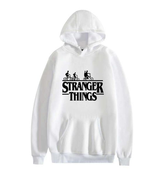 Популярные телевизор Stranger Things Print Unisex толстовок толстовок для толстовок моды мужчины, женщины, невозможно, хараджуку мультфильм детская спортивная одежда вершины Q08149357711