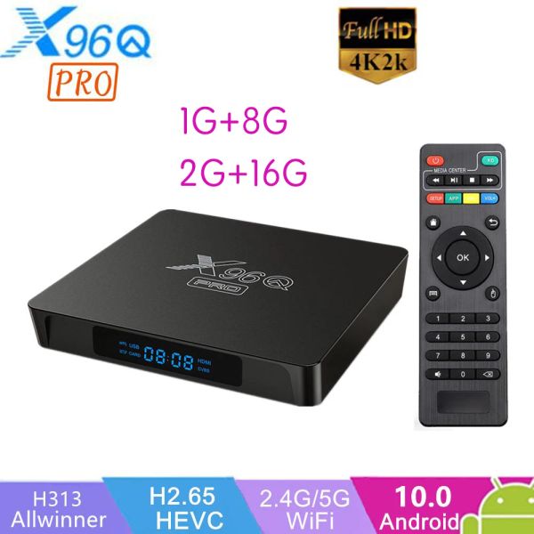 Box X96Q Pro Smart TV Box Android 10 Allwinner H313 Quad Core 2GB Ram 16GB ROM WiFi 4K X96Mini TVBOX SET Top Box Media Player