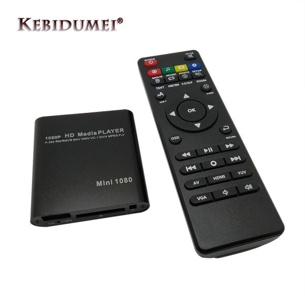 Box Full HD 1080p USB HDD Multimedia Player esterno con HDMicompatible SD Media TV Box Support MKV H.264 RMVB WMV HDD Player