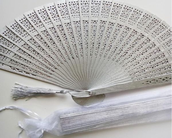 Bomboniere personalizzate Fans per matrimoni in legno con borse doger per la doccia per la festa dei regali per la festa della festa da sposa festa 50 pezzi all'ingrosso 3136804