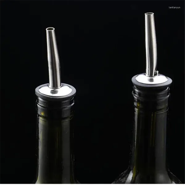 Bebedeira canudos de aço inoxidável garrafa de vinho de petroleiro barra de cortiça barra de acessórios