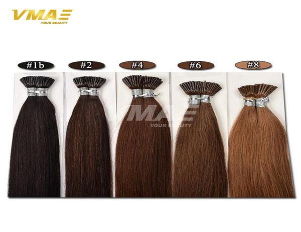 I TICK pré -ligado cápsula de queratina Extensões de cabelo humano Natural Black Brown Brown Color Dourado Malásia Virgin Remy Fact4290768