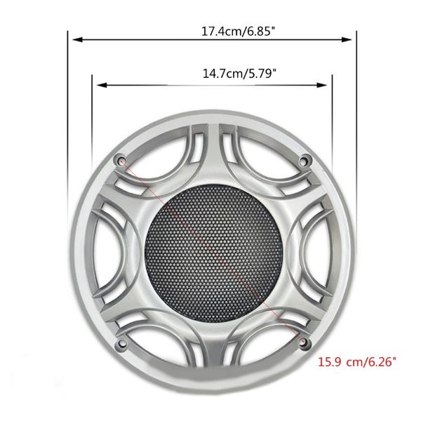 Subwoofer de cobertura de gabinete líquido de gabinete de gabinete do gabinete do gabinete do teto de carro de 6 polegadas Subwoofer