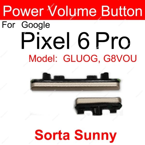 Per Google Pixel 6 7 Pro 6Pro 7Pro On Off Power Volume Keys Volume Pulsanti di riparazione