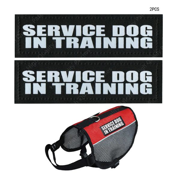 K9 Service Dog Dog in tessuto ricamato da patch pet dog addestramento giubbotto magico patch bagliore-in-the-dark gancio del micro badge e ricamo ad anello