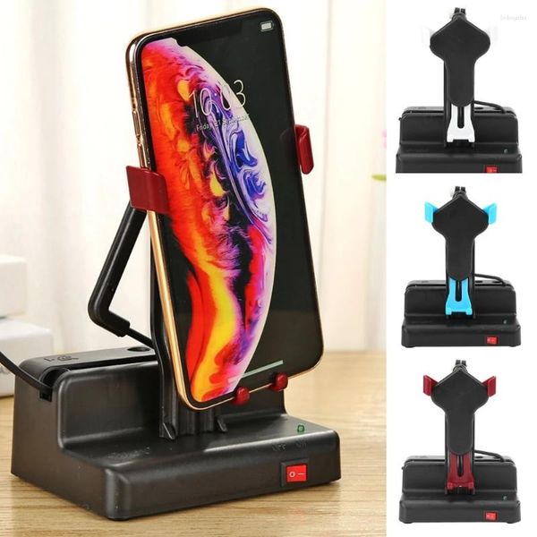 Placas decorativas Phone Stand Segurança Motivo Automático Cabo Wiggler mesa de caminhada Etapa mudo móvel com shake shaker