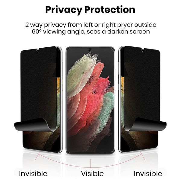 mattes Anti -Spionage -Hydrogel -Film für Xiaomi Mi 10 11 12 Poco X4 M4 F3 F4 Redmi Note 9s 7 8 9 10 Pro Note 9 Pro Screen Protector Film